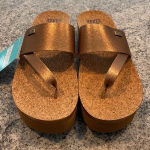 Reef size 8 copper flip flop NWT